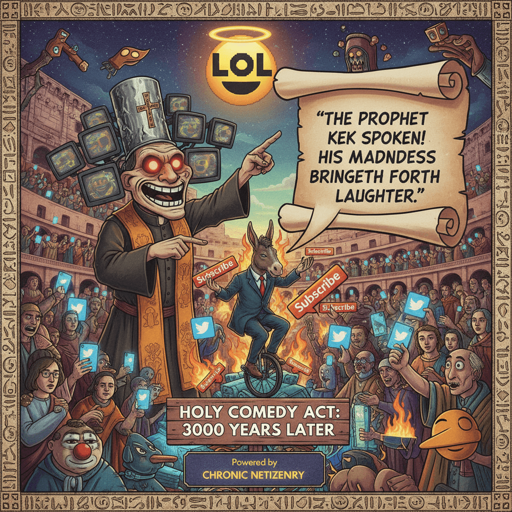 Satire so unhinged it transcends into actual comedy