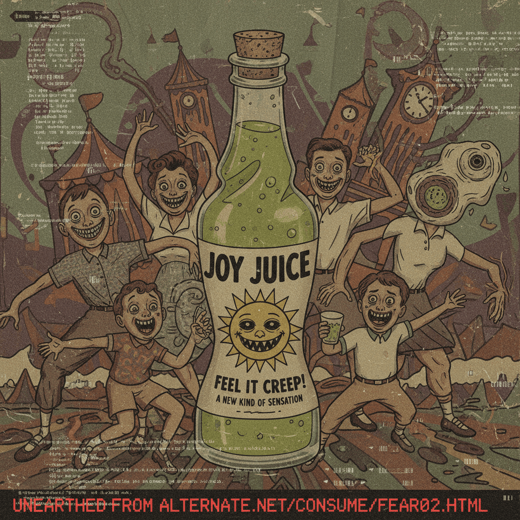cursed product ad from an alternate timeline where joy was terrifying