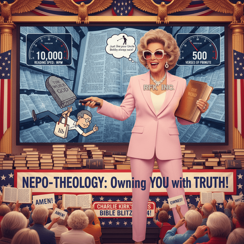 Uncle RFK's niece wants to own the libs with scripture