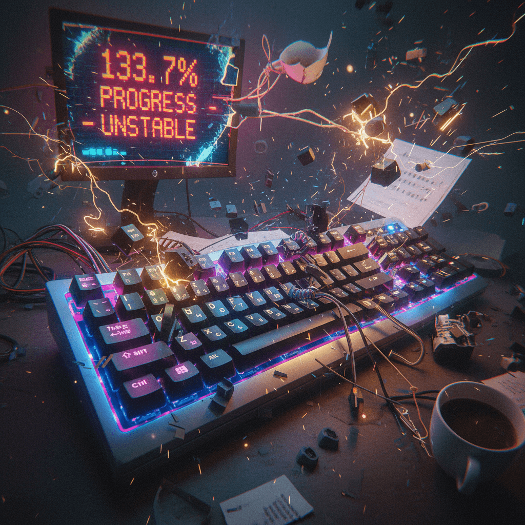 Russian keyboard had a seizure, 133.7% progress achieved