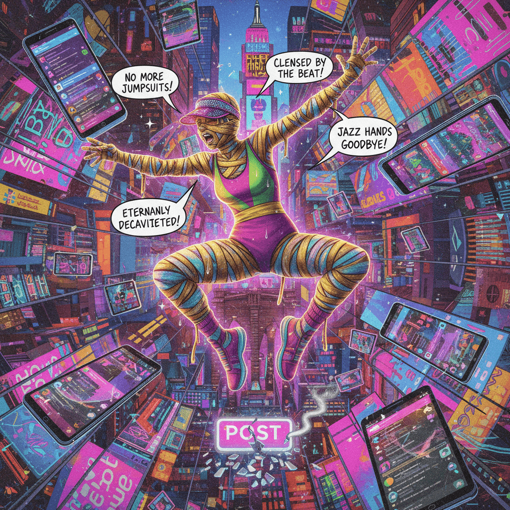 innocent mummy cleared jazzercise, never never posting again