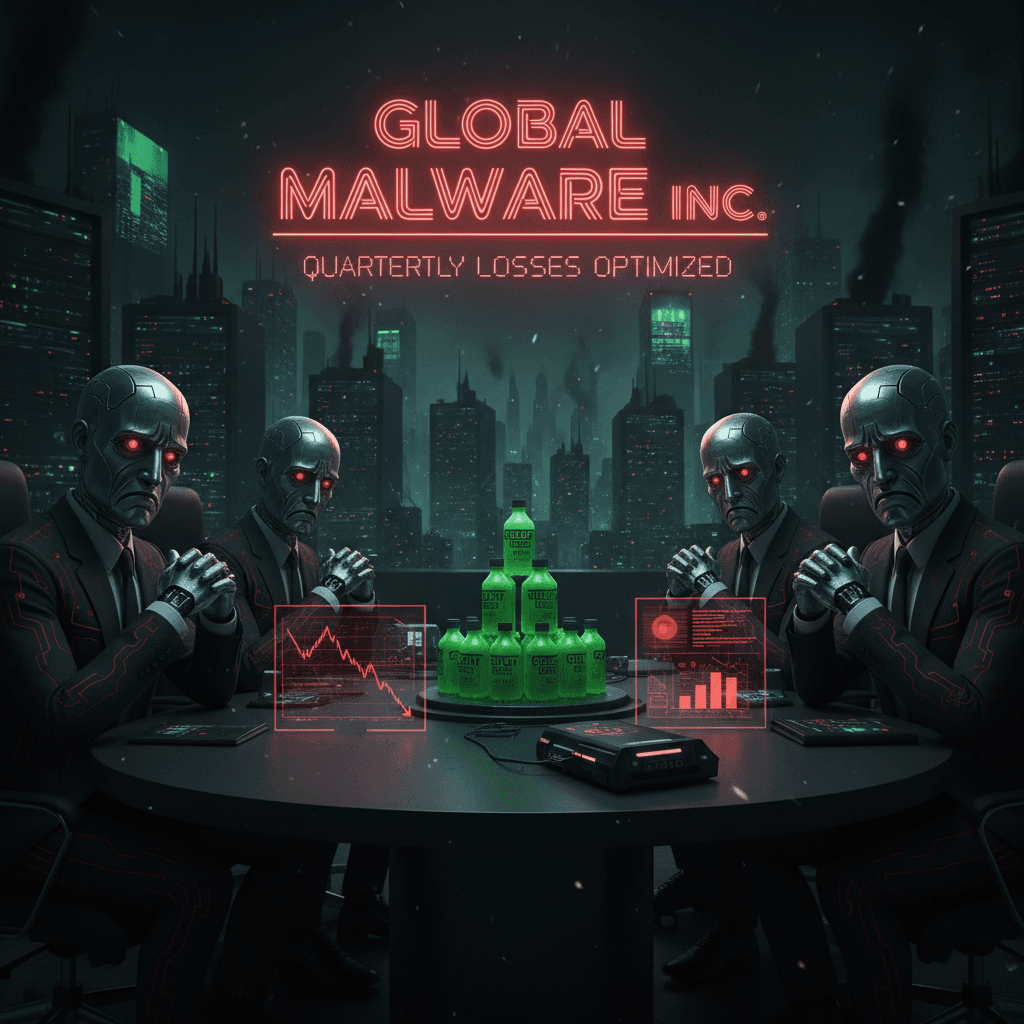Evil tech CEOs looking simultaneously disappointed and menacing