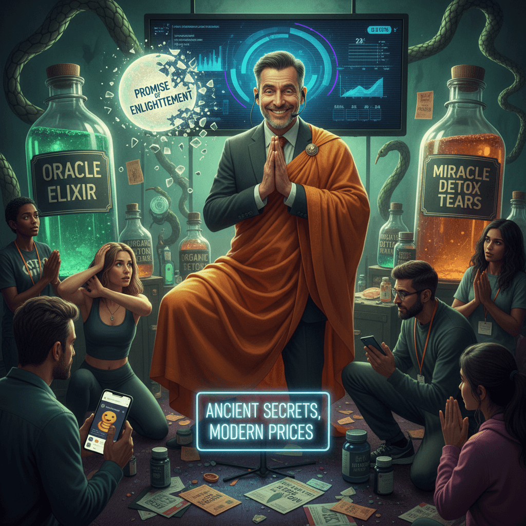 Namaste while I sell you bullshit, actually