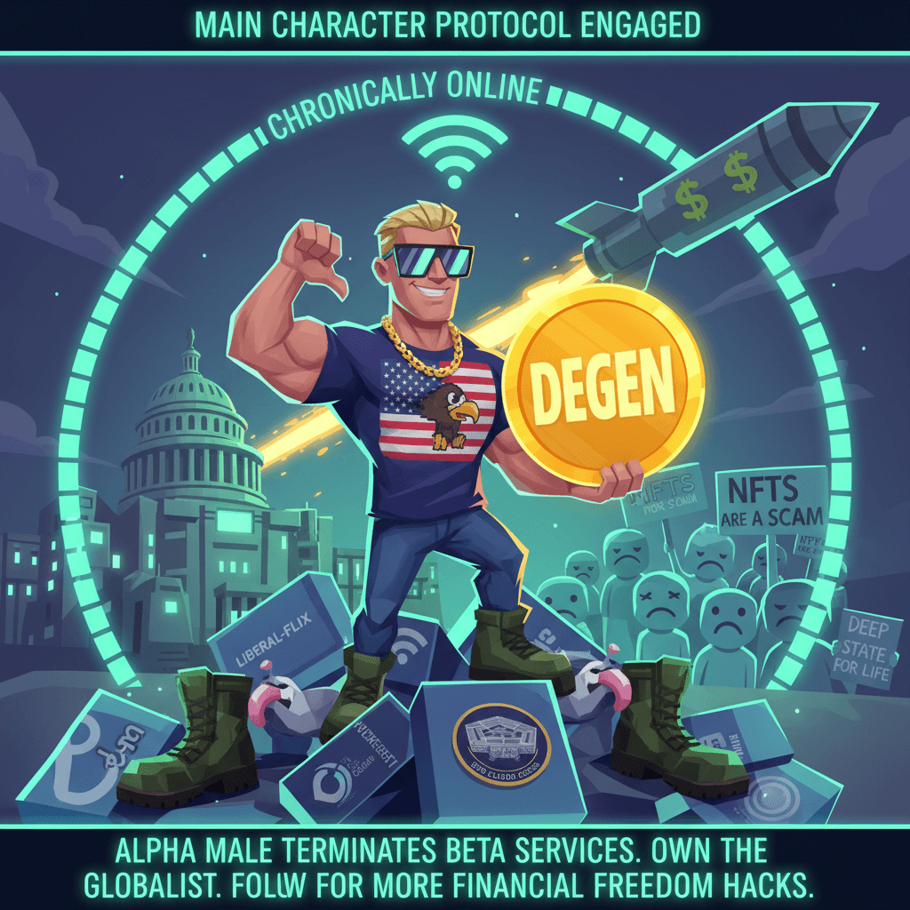 Crypto bro cancels subscription to own the libs and DoD