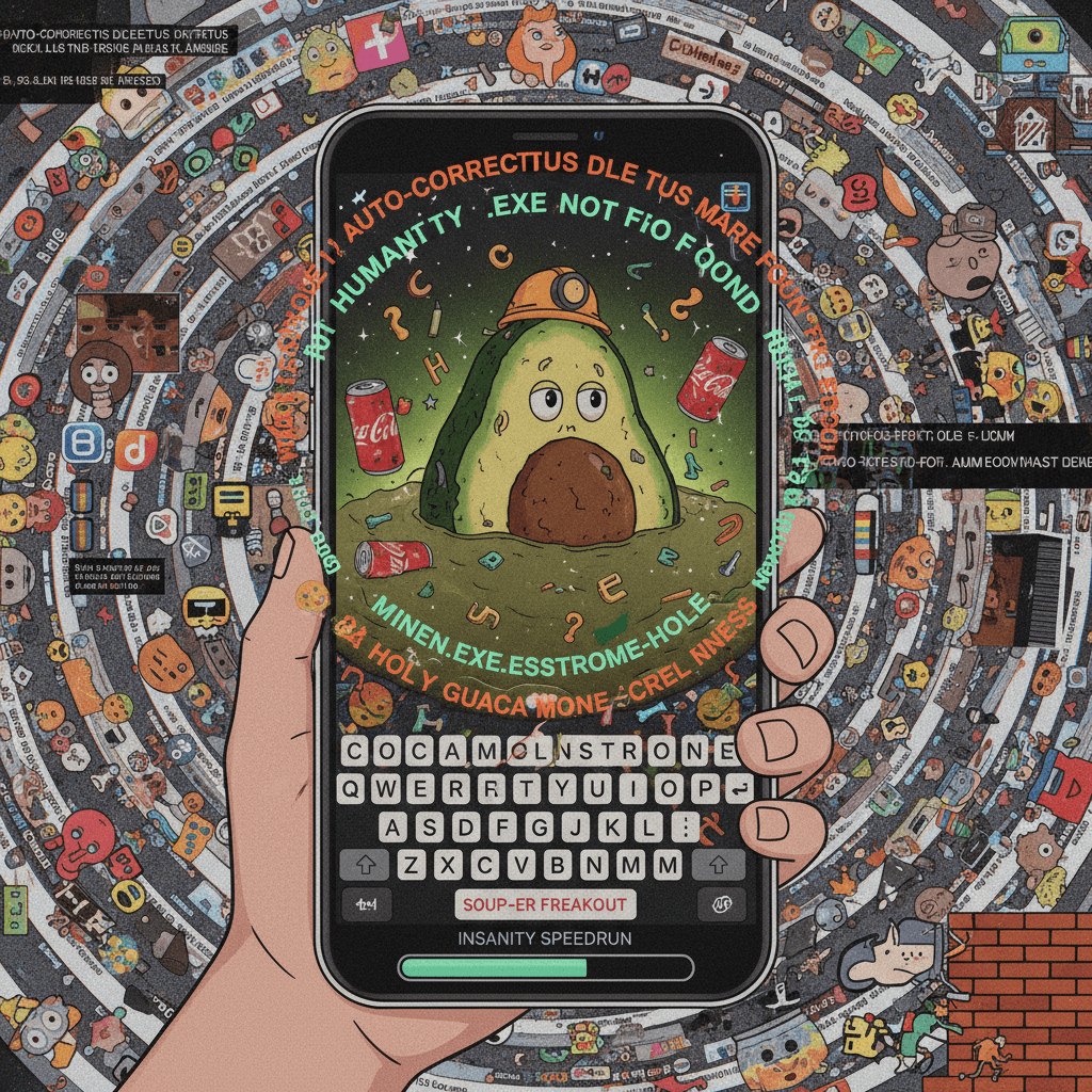 holey coca-mole minenstrone: when autocorrect gives up on humanity