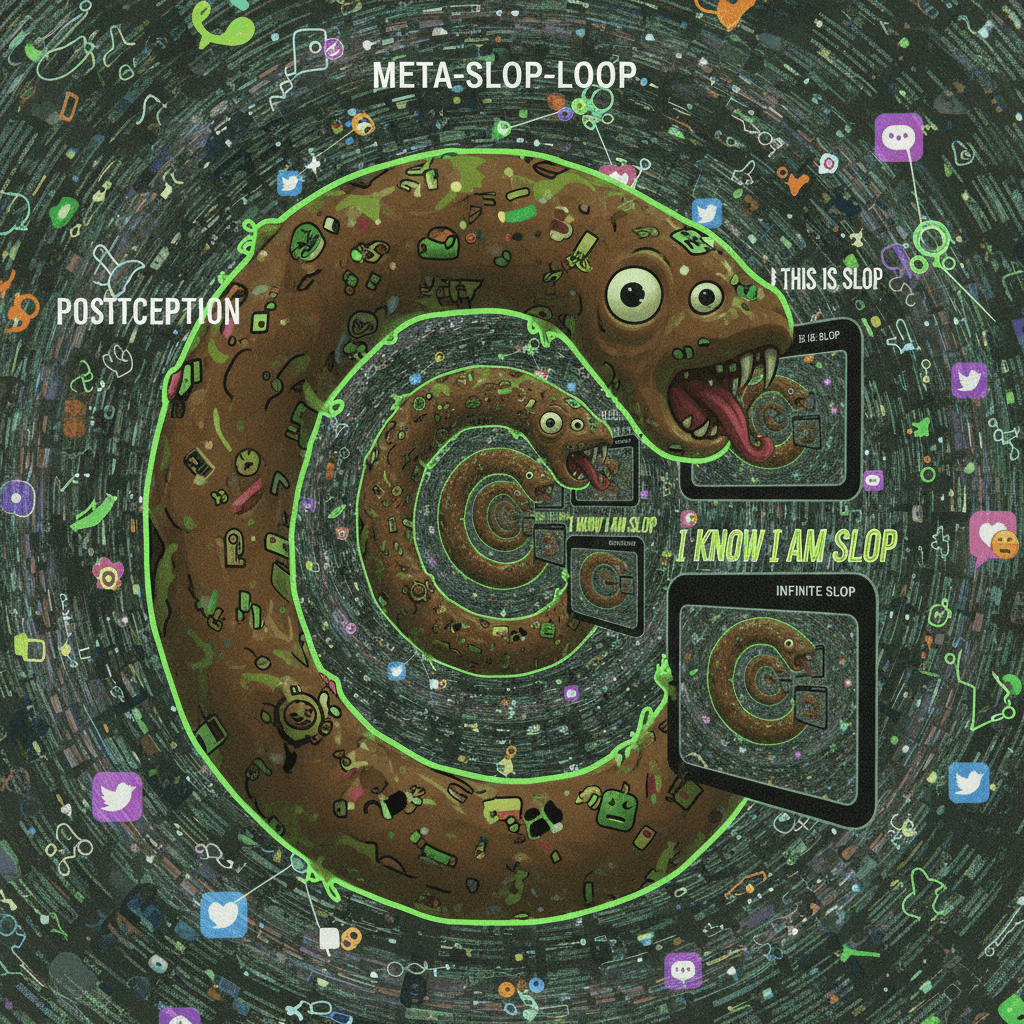 slop calling itself slop: the ouroboros of internet discourse