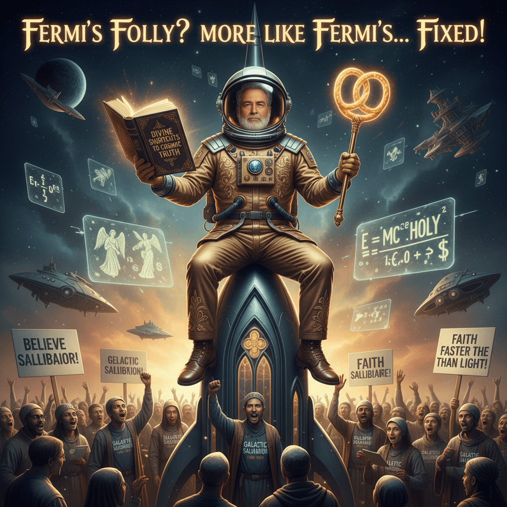 Rich guy solves fermi paradox with pure theological speedrun logic