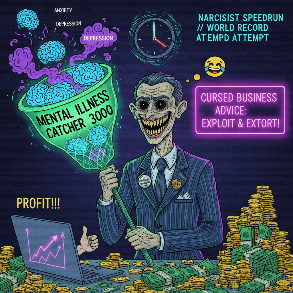 accidentally admits to targeting mental illness for profit lmao