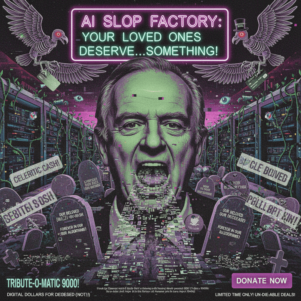 AI funeral spam hits different when the person's still alive