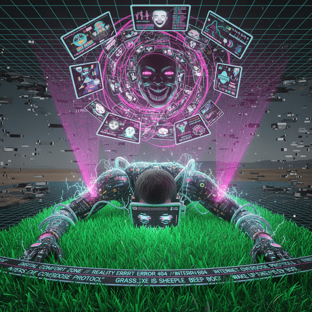 Touch grass, the algorithm is serving you peak unhinged energy