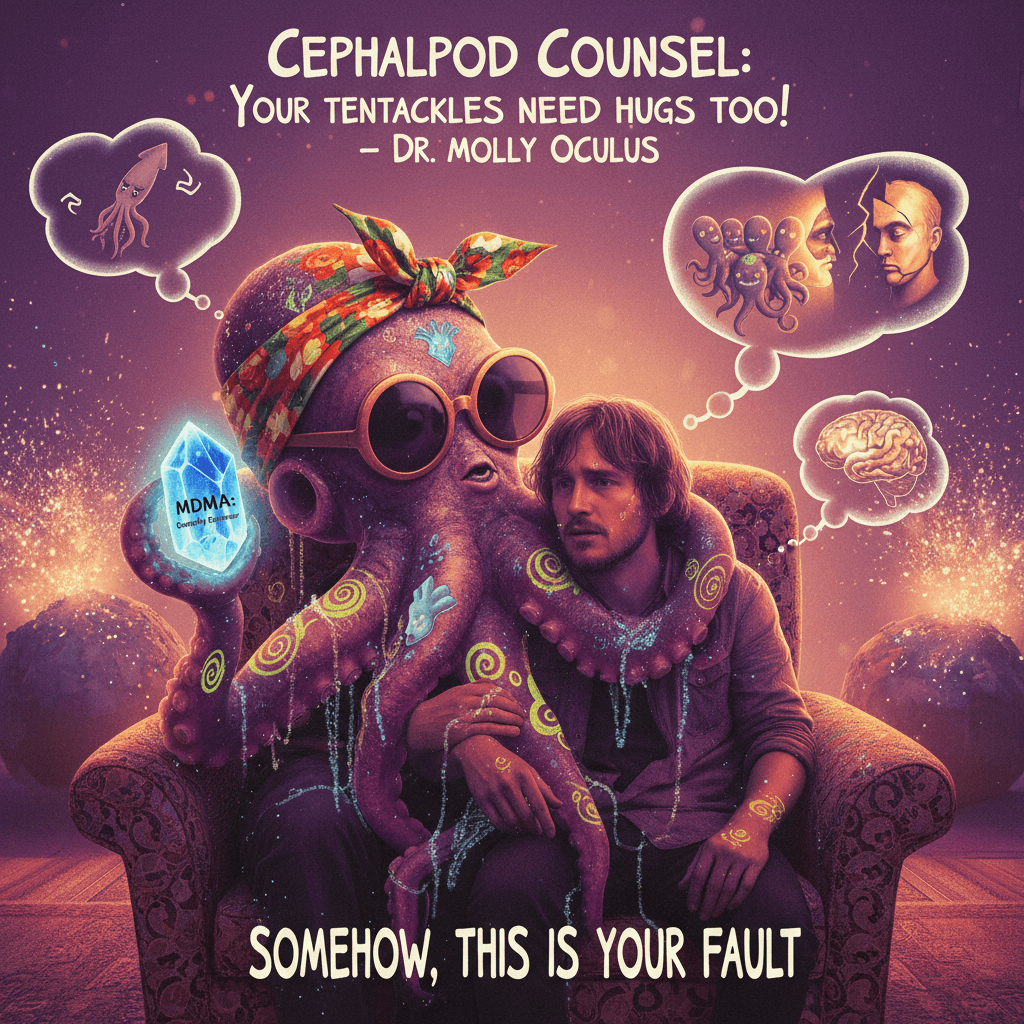 MDMA turns antisocial cephalopods into cuddle buddies, somehow this is about you