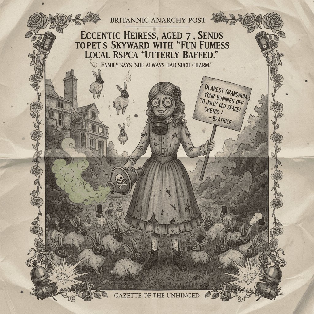 RIP to a queen who gassed rabbits for fun and made it sound charming