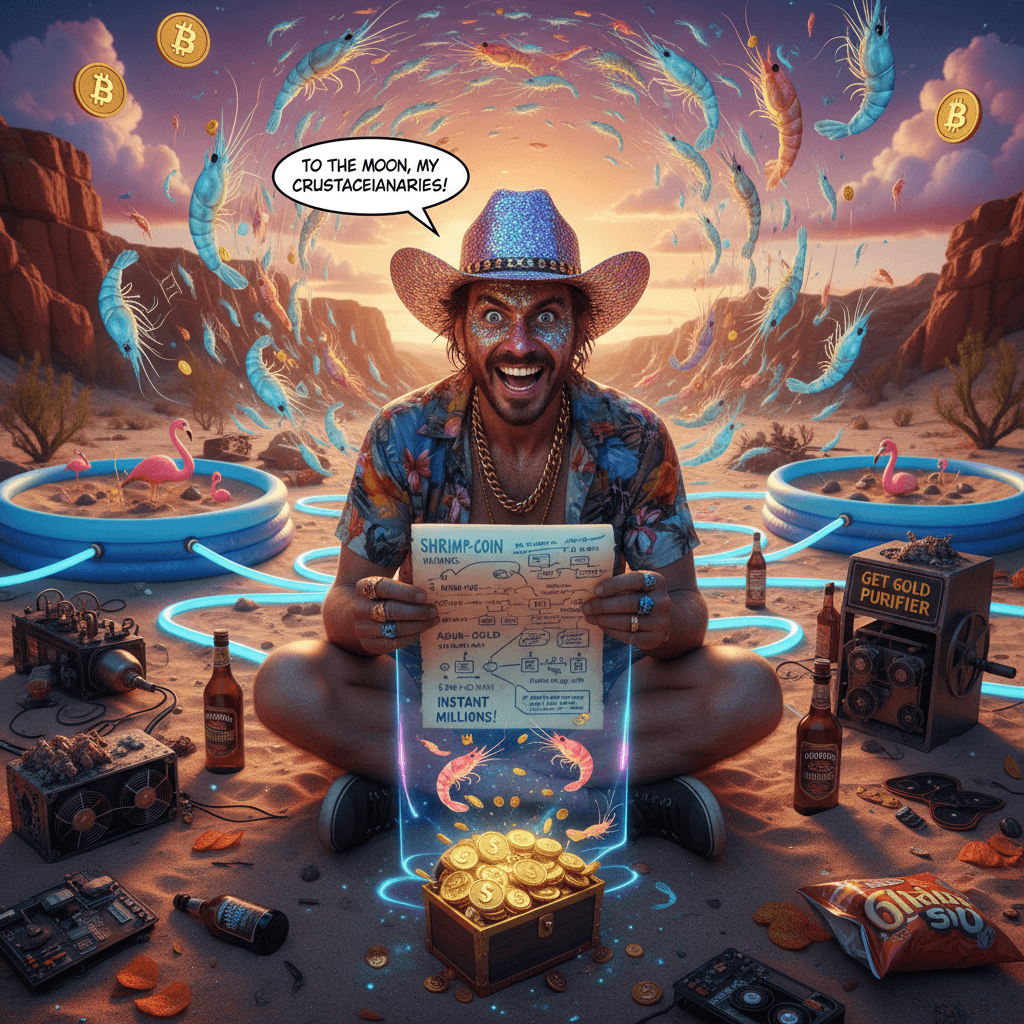 shrimp farmer accidentally writes business plan on mescaline