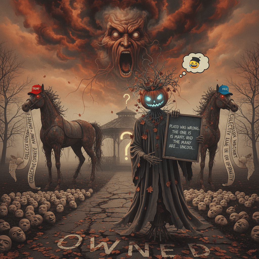 IAI discovers individualism is cringe, uses haunting fall imagery to own the libs