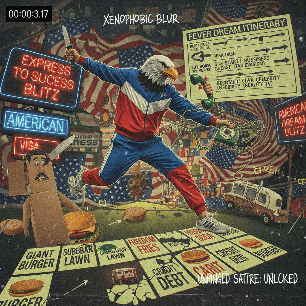 The American Dream™ speedrun any% (includes stabbing & immigration call)