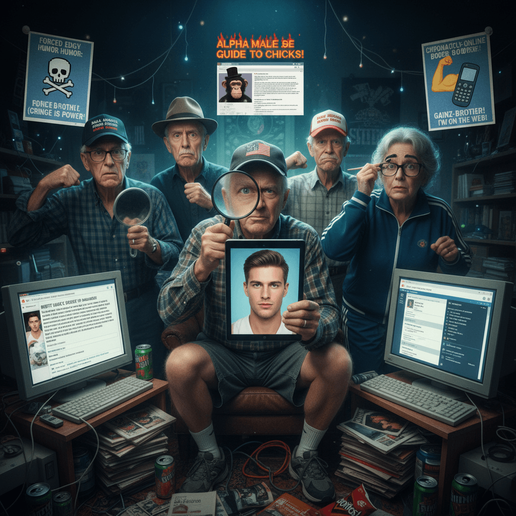 Boomers discovering looksmaxing via aggressive confusion