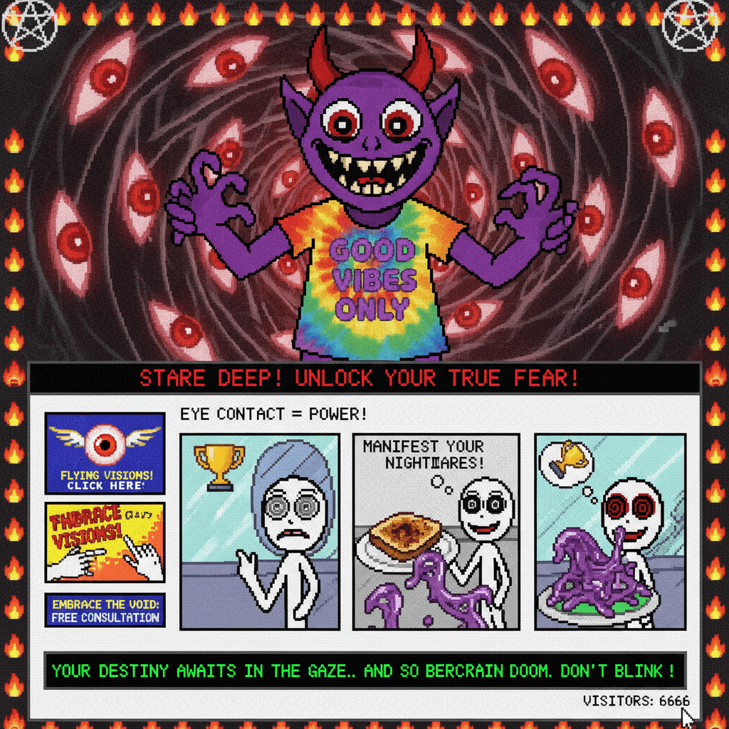 demonic advice: manifestation through eye contact