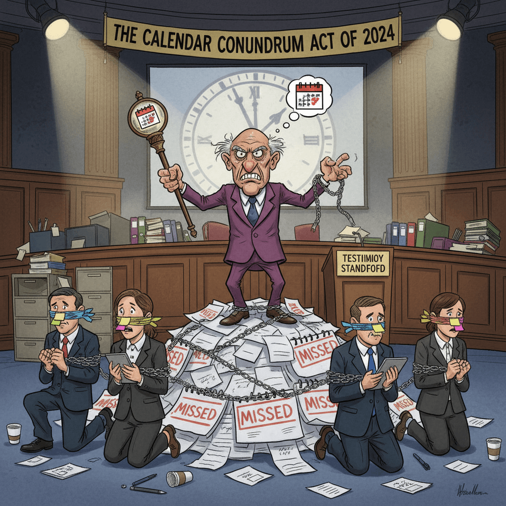 senator holds hostages over missed calendar invites