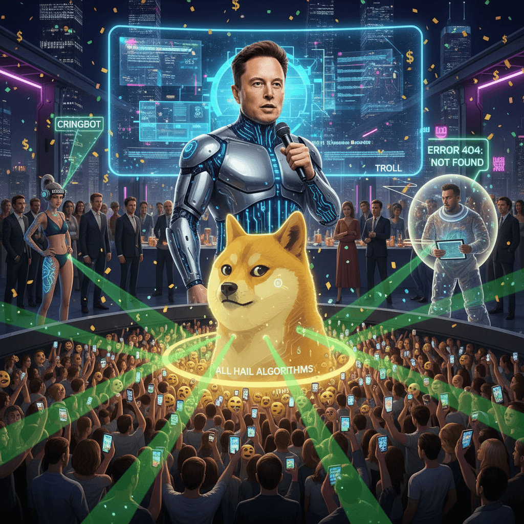 Elon uses AI to roast at parties; humanity uses this to roast Elon