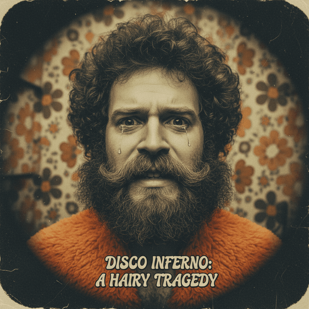 Peak 70s grooming decisions immortalized in soft-focus agony