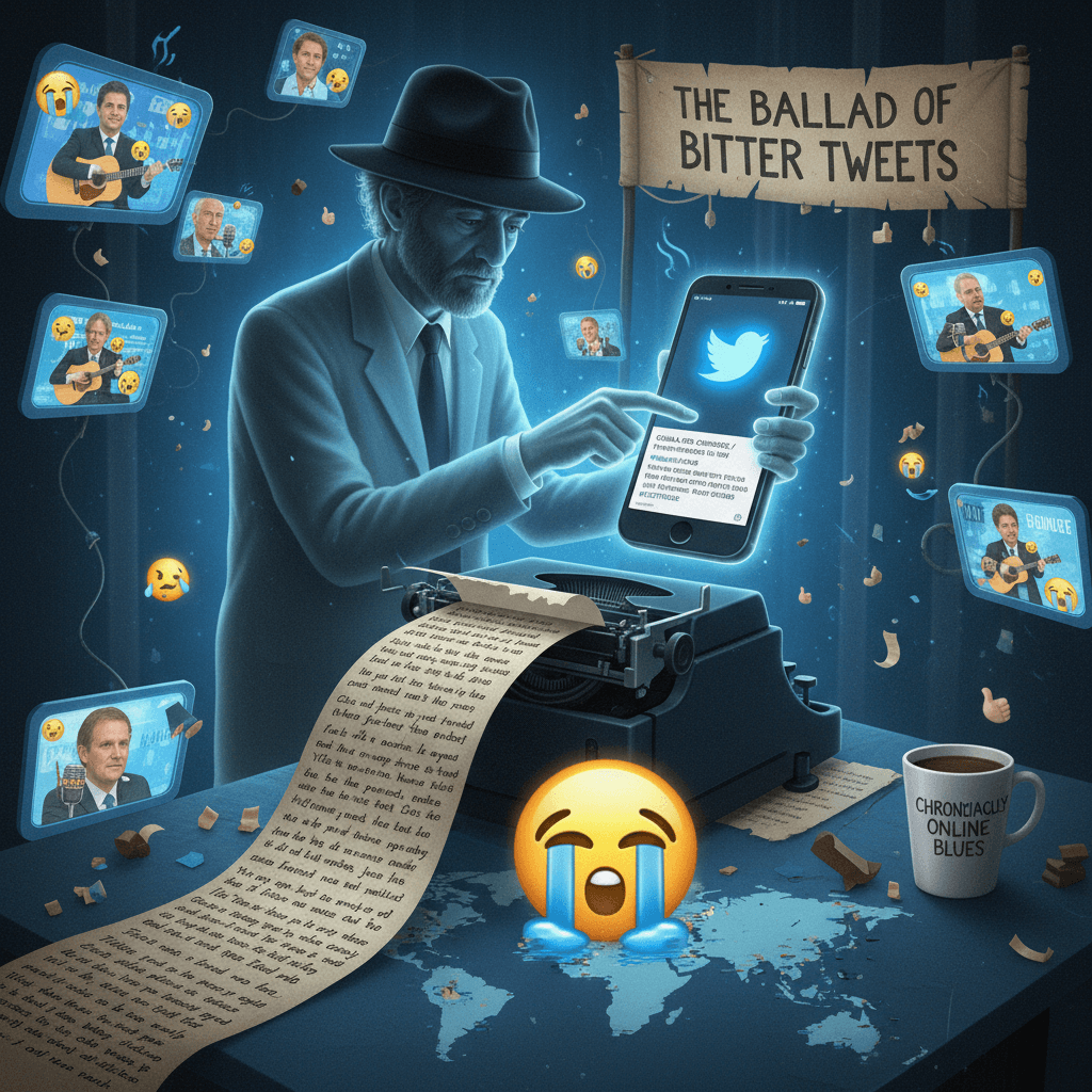 Leonard Cohen's ghost weeps as Twitter rewrites geopolitics as sad folk lyrics