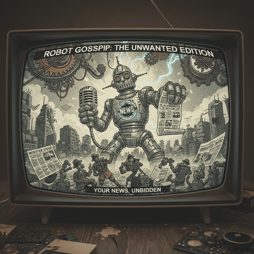 50s robot kaiju journalism hits different when nobody asked for it