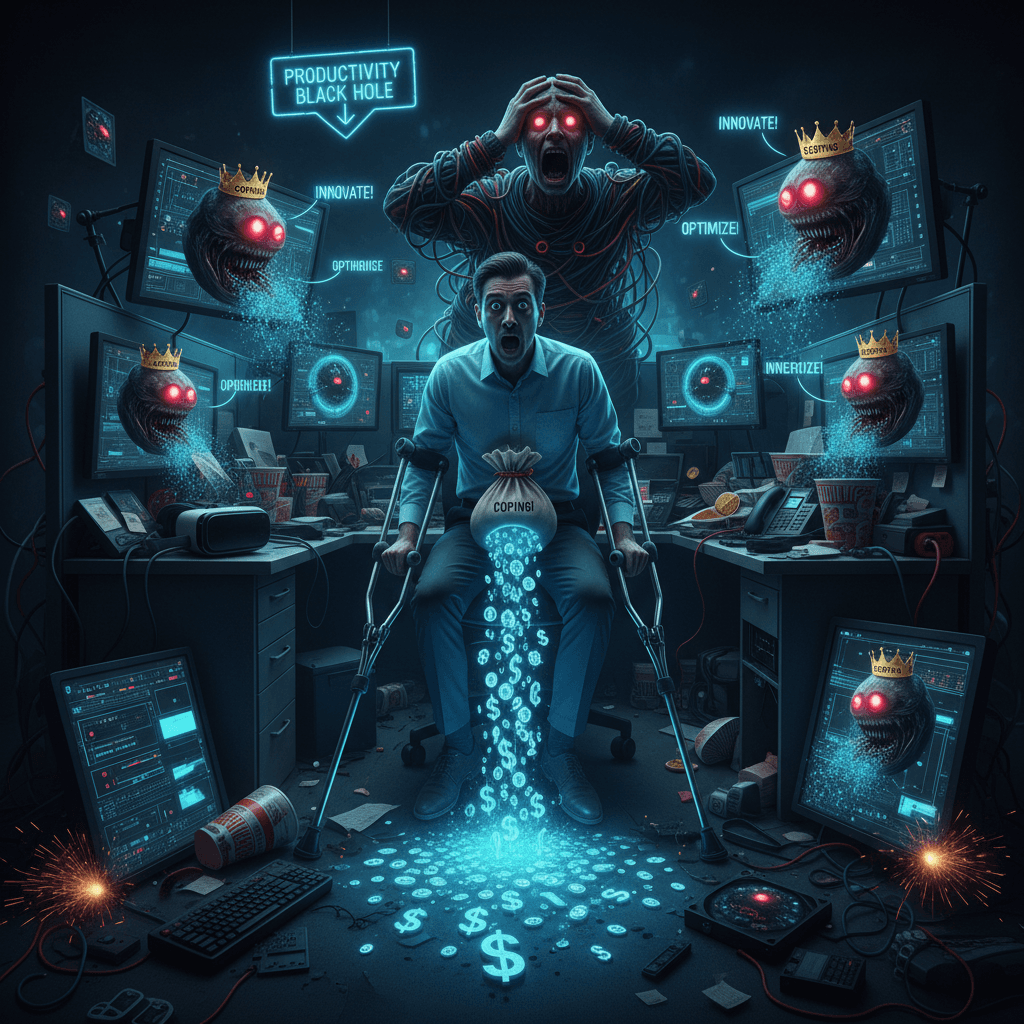 worst performer dropping $2k/mo on AI crutches is peak 2026