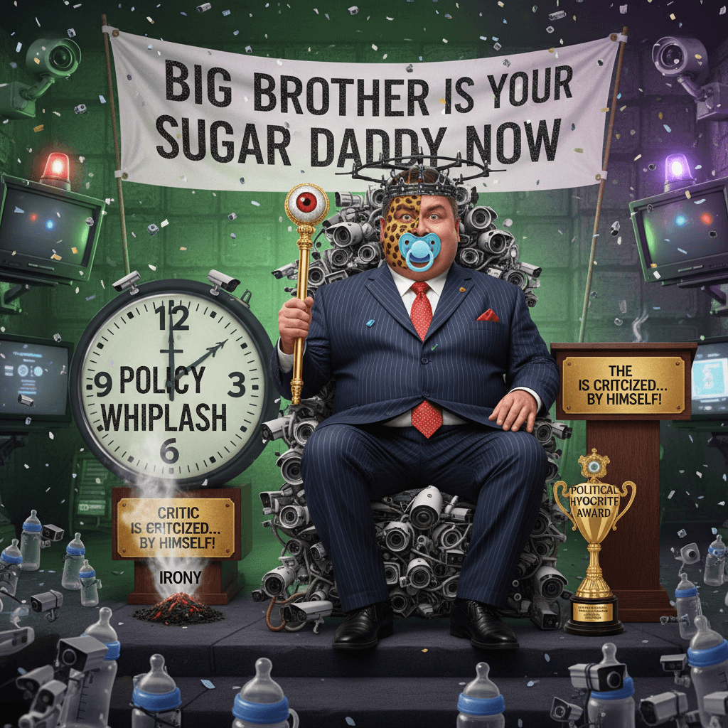 Critic of surveillance becomes surveillance daddy, irony dies instantly