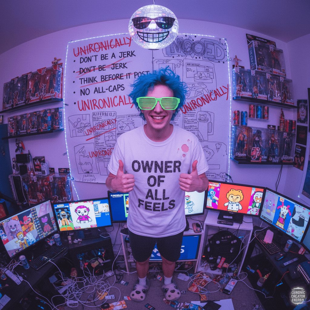 guy with internet comment etiquette poster unironically owns entire mood