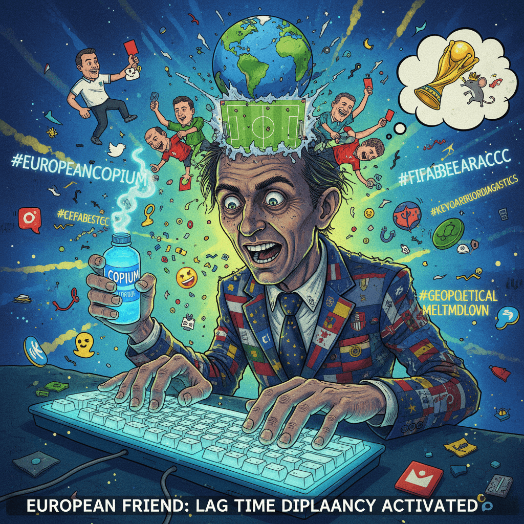 European friend speedruns geopolitics and FIFA policy via Twitter rant