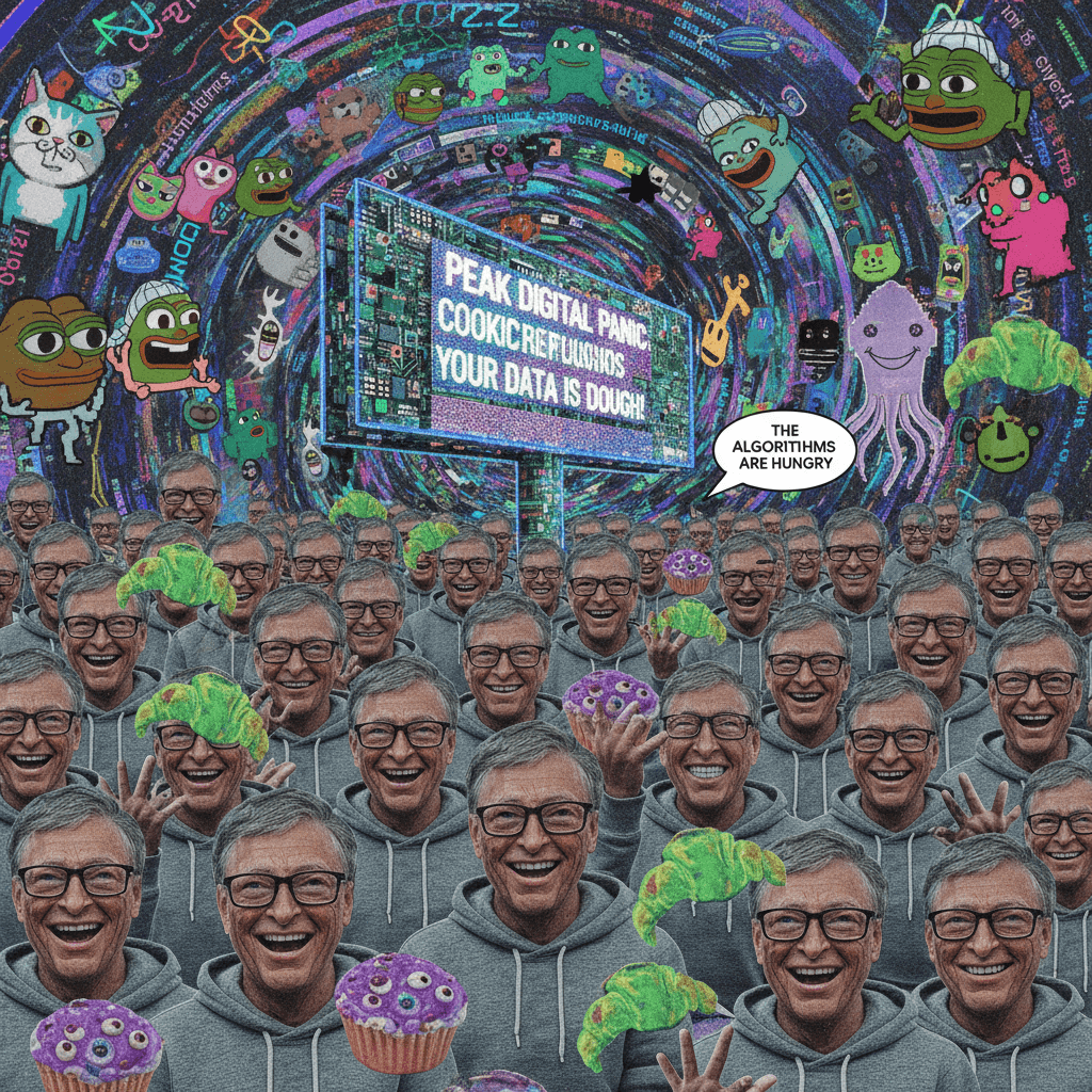 bill gates clones + alien baked goods = peak internet chaos