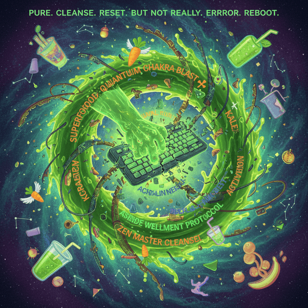 organic green juice manifesto corrupted by a malfunctioning autocorrect