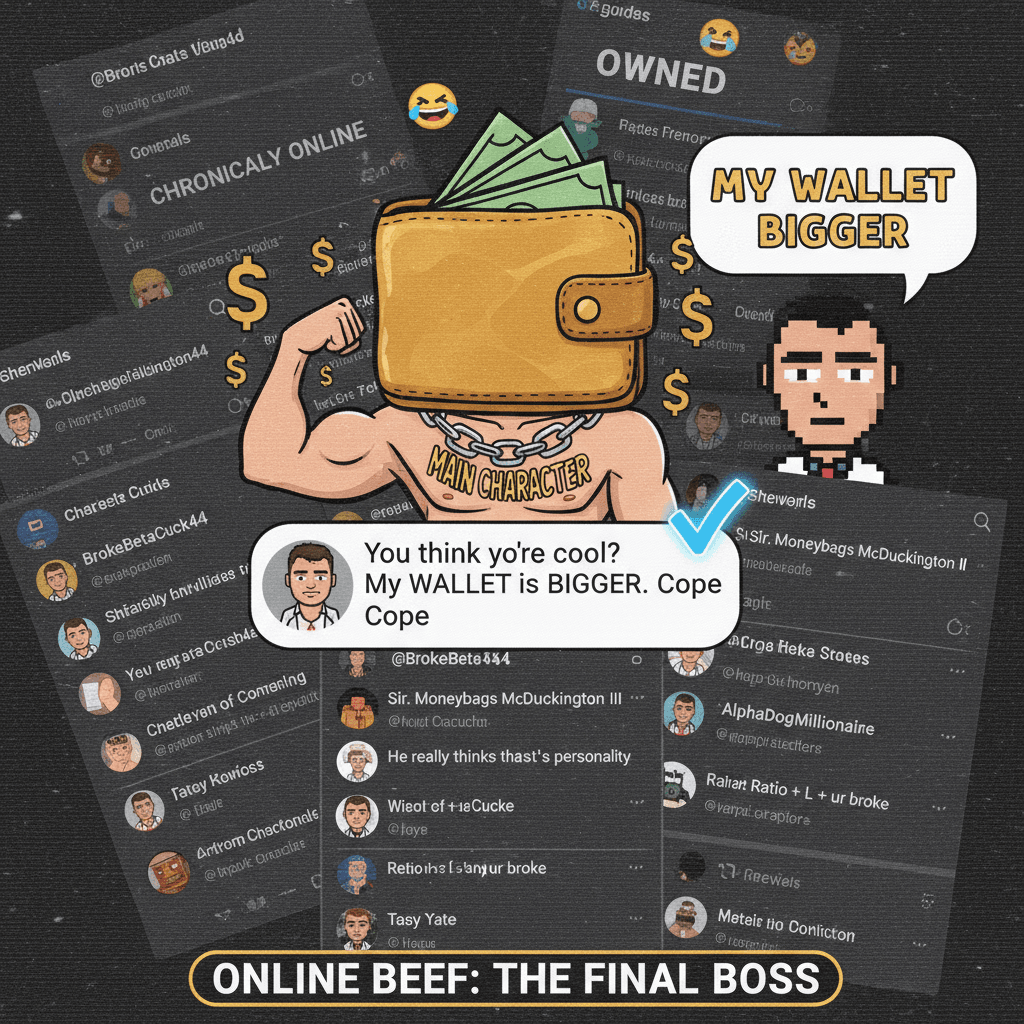 Tate really said 'my wallet is bigger' as a personality trait