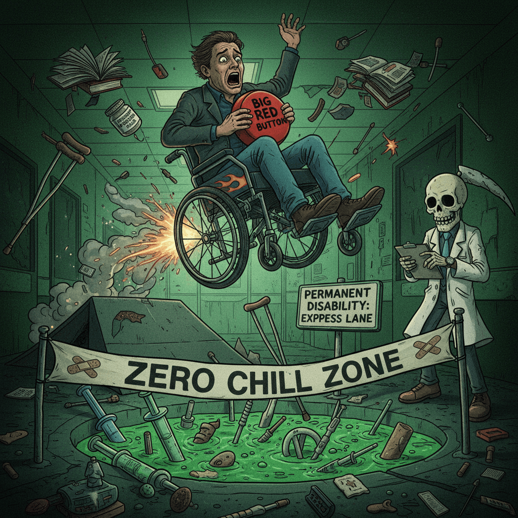 Speedrunning permanent disability with zero chill