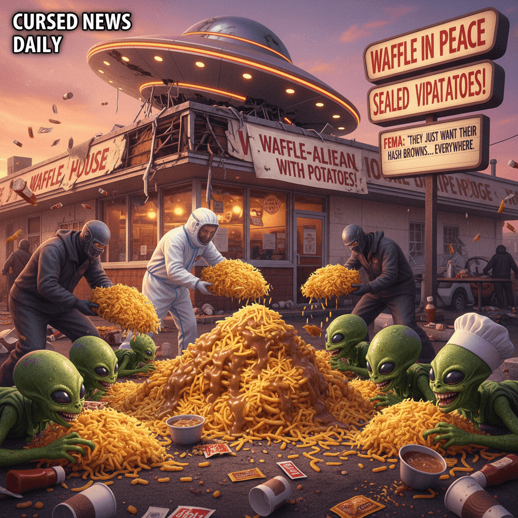 FEMA discovers aliens prefer hash browns scattered, smothered, and covered