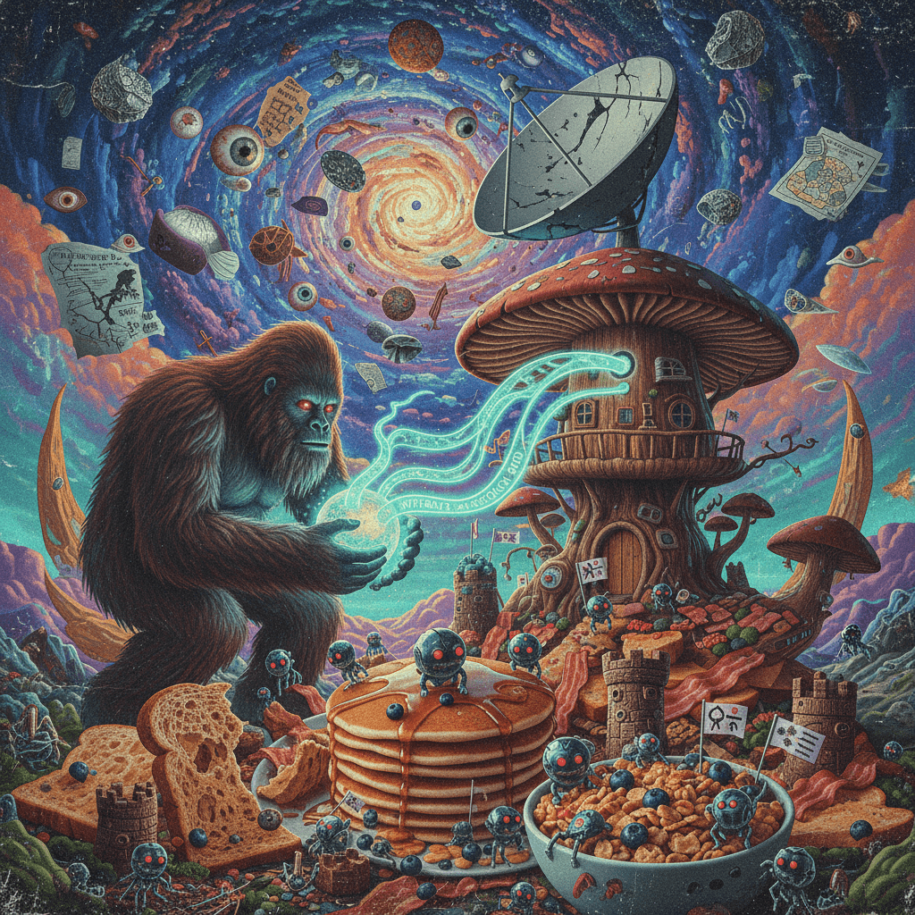 bigfoot stealing wifi while nanobots colonize breakfast foods