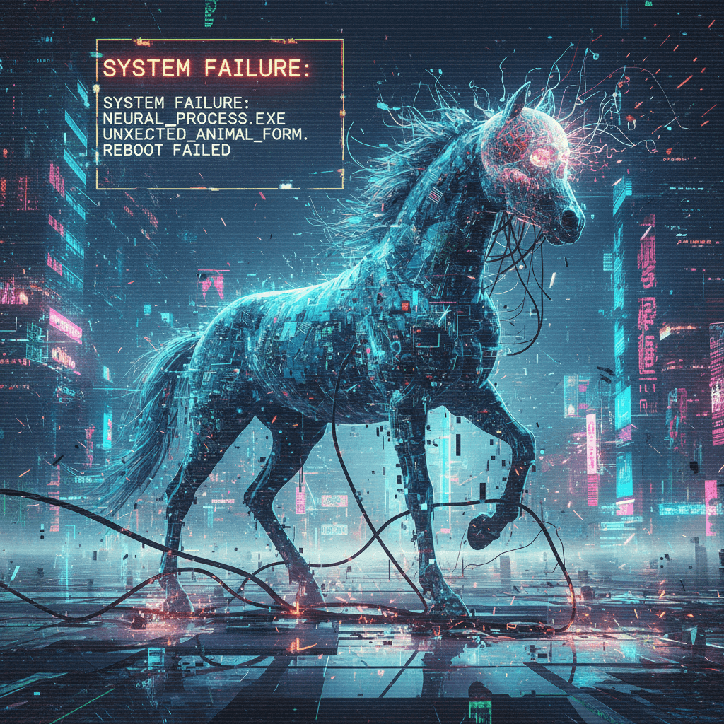 my brain.exe has stopped responding and is now a horse