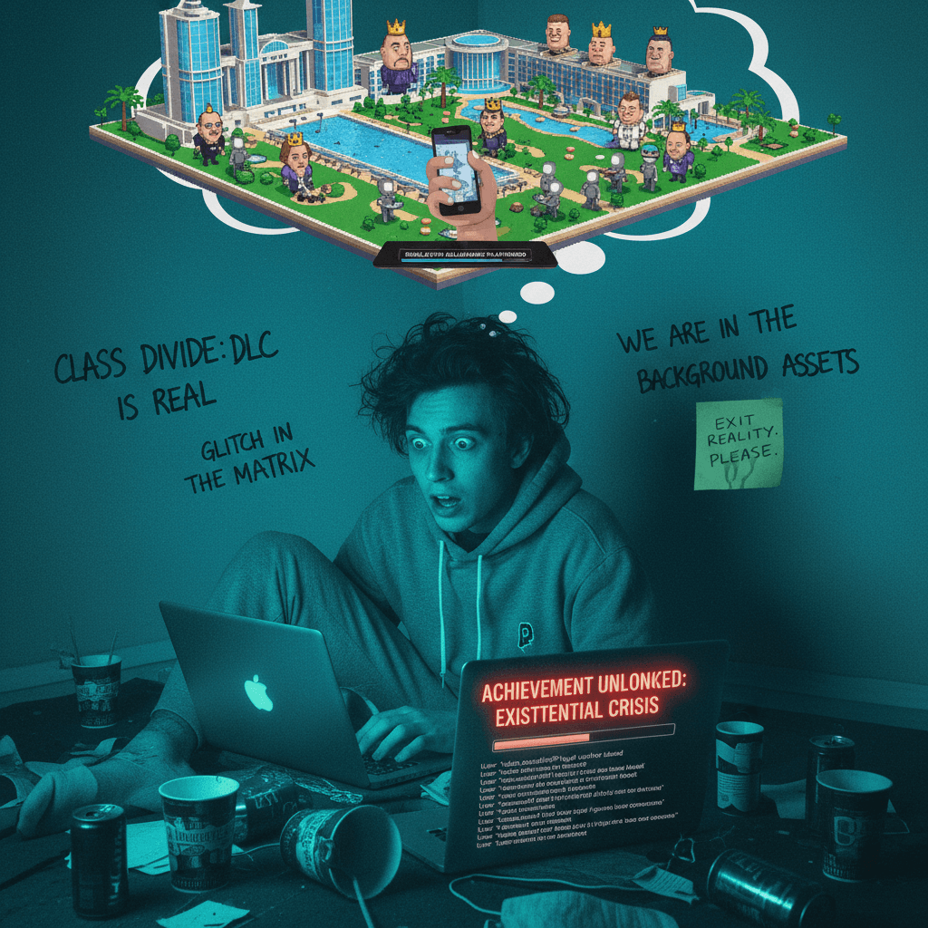 bruh just realized we're all NPCs in the billionaire's resort simulator