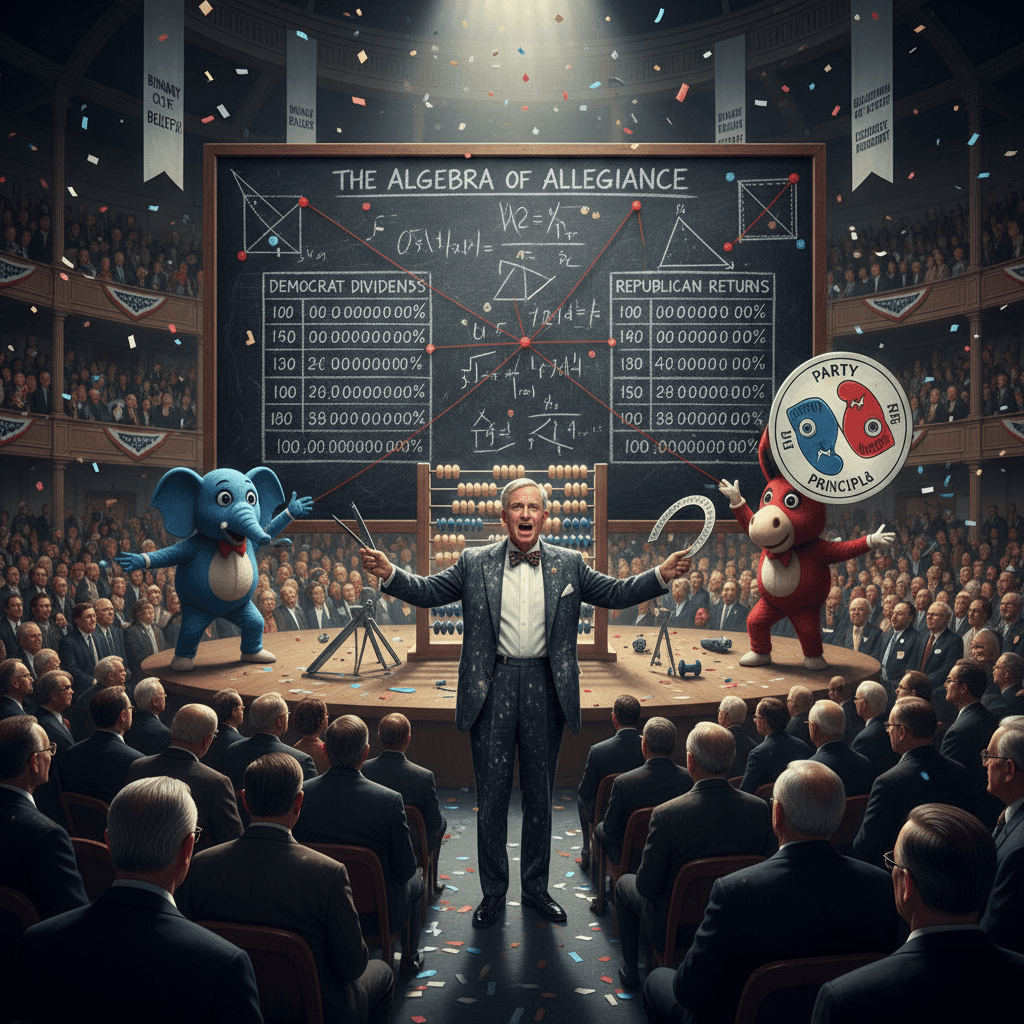 congressman discovers math, explains party loyalty with suspicious precision