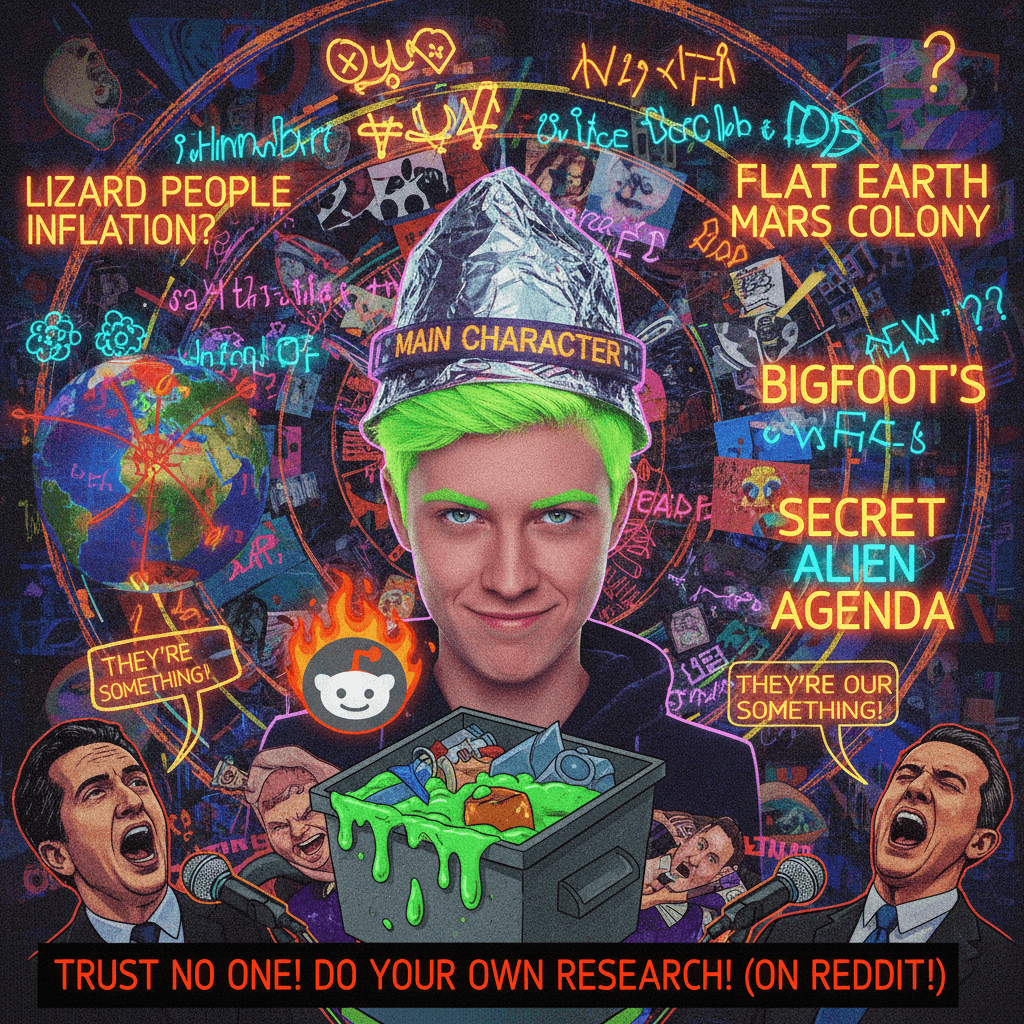 Peak slop: spiraling into madness with neon fonts and vague geopolitical screaming