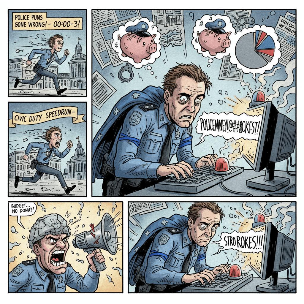 puns about police funding but make it stroke victim