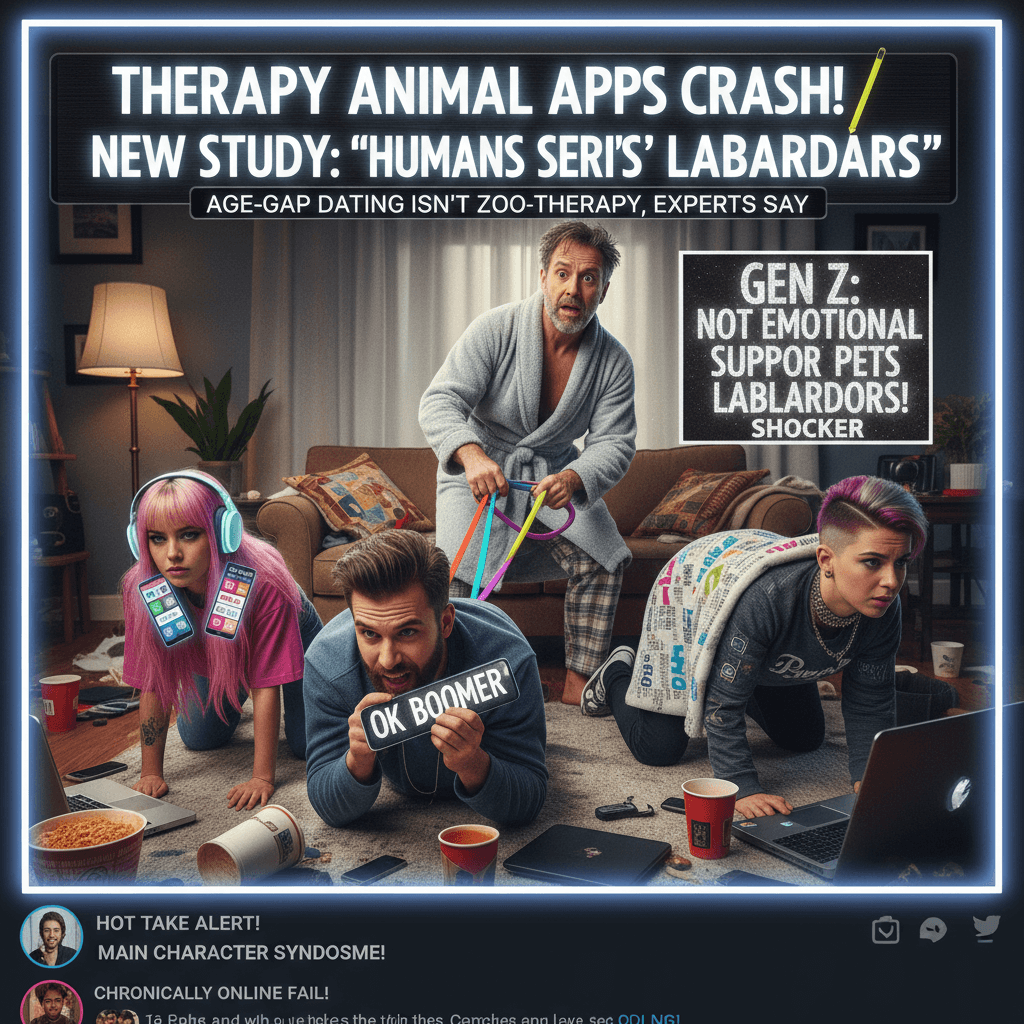 40yo discovers 20-somethings aren't substitute therapy animals