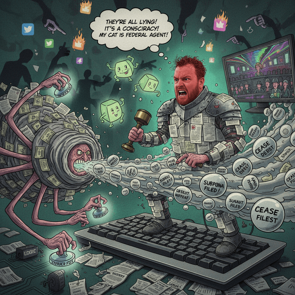 guy mad that facts exist, lawyer go brrr