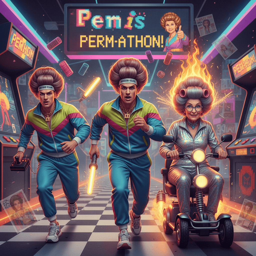 Grandma's perm era has entered the bro speedrun