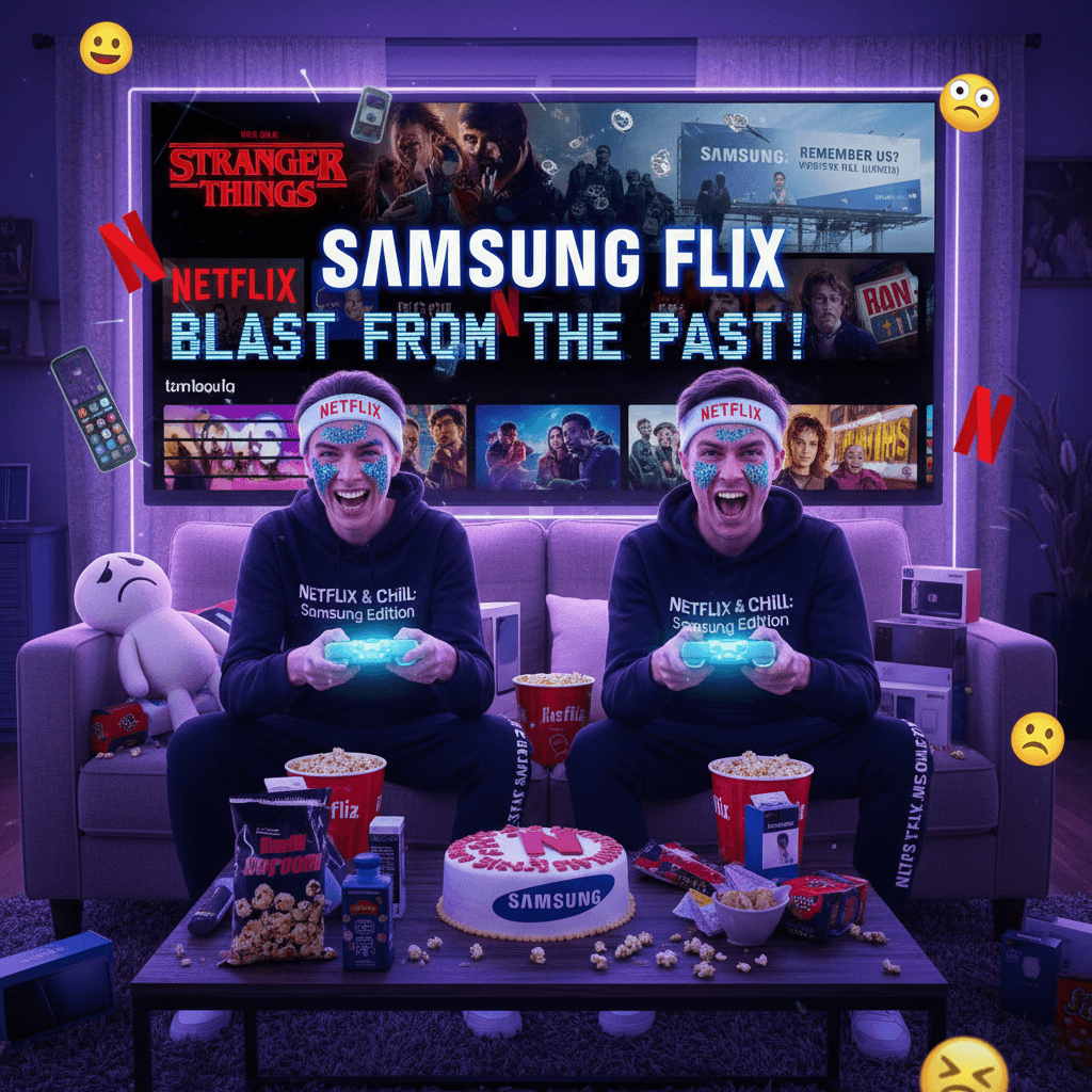 Samsung desperately reminds you they exist via Netflix theme pack