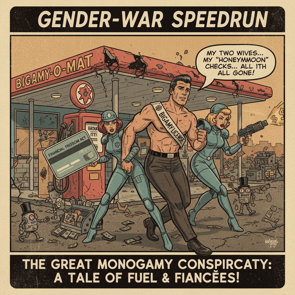 they took our right to commit bigamy on a gas station salary