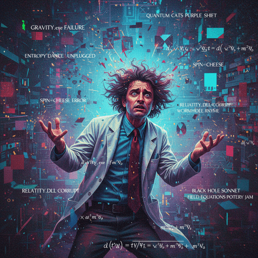 physics explainer having a stroke in real time