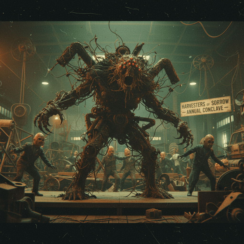 mud golem announces its true form at the combine harvester convention