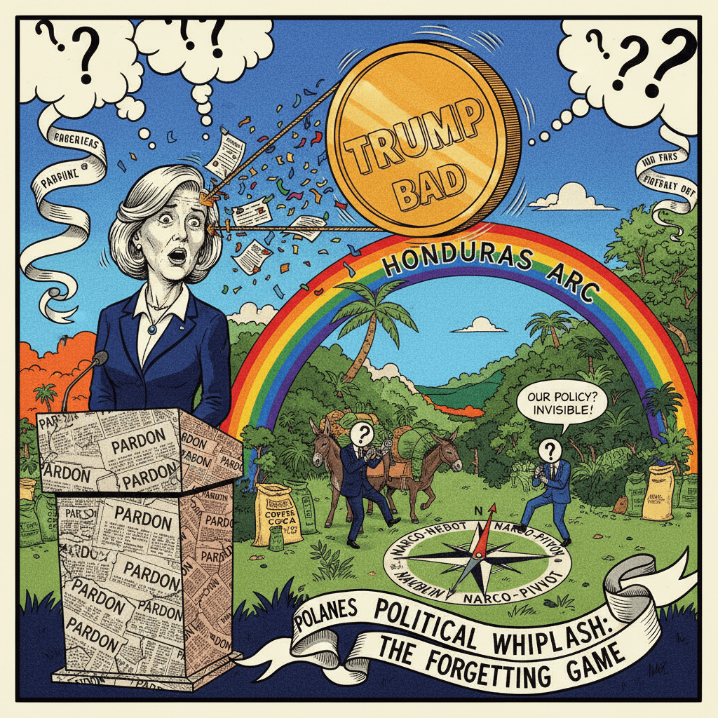 Congresswoman discovers Trump pardon bad, forgets to mention own party's foreign policy