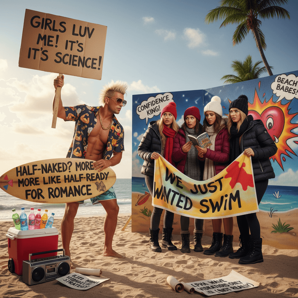 just talk to girls at beach bro, they love being approached while half-naked